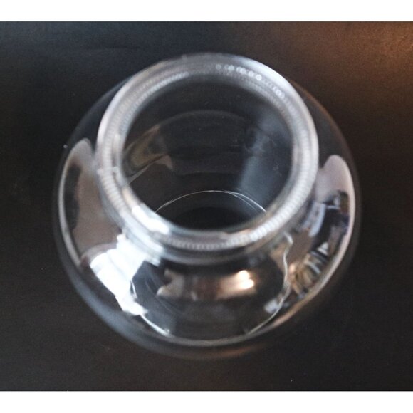 Vintage Glass Hurricane Shade Replacement Chandelier Globe Chimney Fitter - Picture 3 of 4